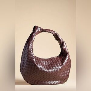 The Brigitte Satchel by Melie Bianco: Oversized Edition - chocolate brown color